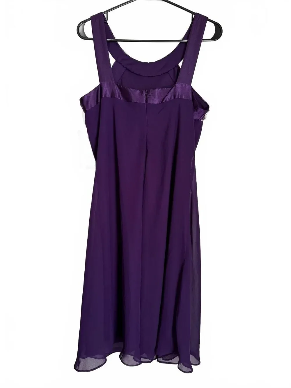 Scarlett Nite NEW Dress Size 10 Purple Eggplant Sleeveless Beaded Party Flare
